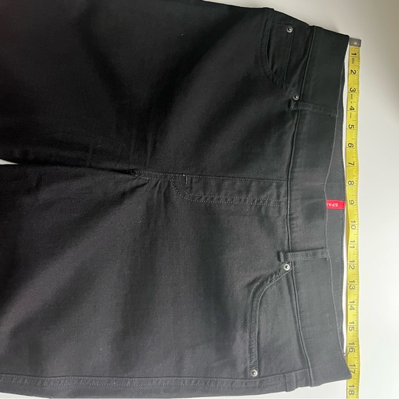 Spanx Flare Jeans Clean Black Pull On Slimming Classic XL Petite - Picture 10 of 10